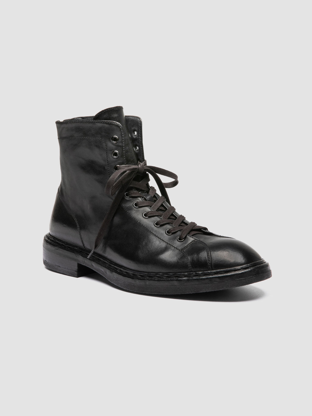 CONCEPT 001 - Black Leather Zip Boots