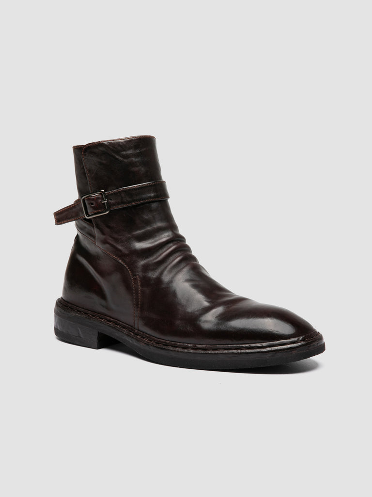 CONCEPT 003 - Burgundy Leather Zip Boots
