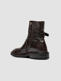 CONCEPT 003 - Burgunderrote Lederstiefel mit Reißverschluss