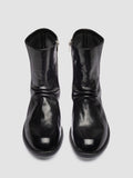 DIARY 015 - Black Stretch Leather Zipped Boots