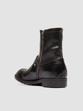 DIARY 015 - Brown Stretch Leather Zipped Boots