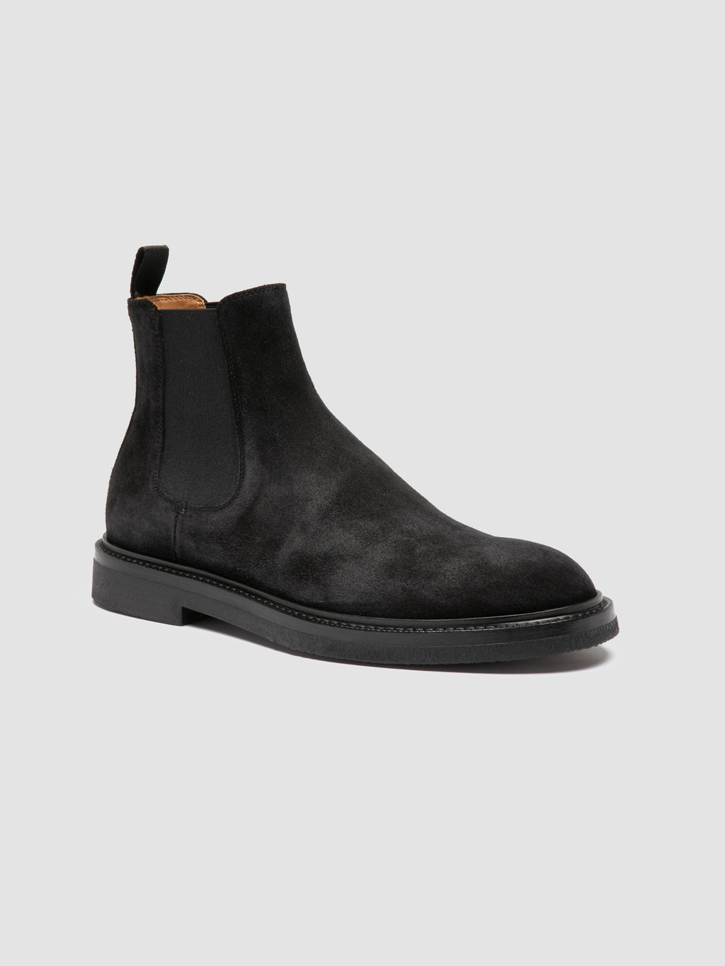 DUDE FLEXI 003 - Black Suede Chelsea Boots