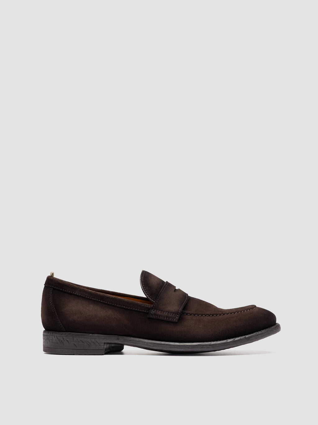 EMORY 024 - Brown Suede Penny Loafers
