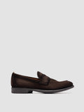 EMORY 024 - Brown Suede Penny Loafers