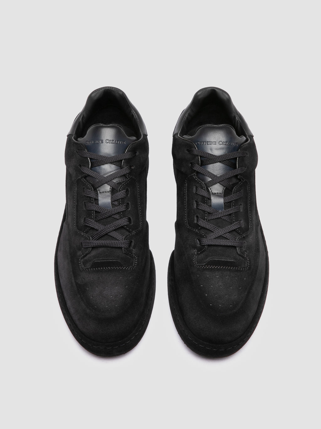 ERASER 001 - Blue Leather Low Top Sneakers