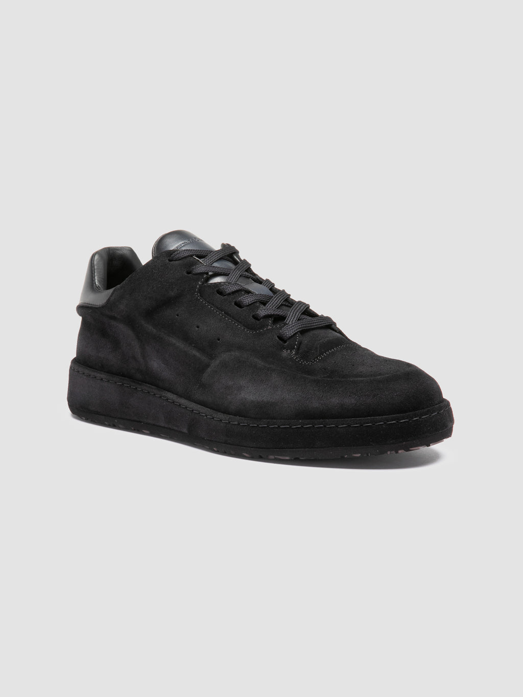 ERASER 001 - Blue Leather Low Top Sneakers