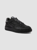 ERASER 001 - Blue Leather Low Top Sneakers