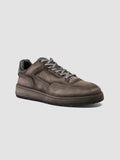 ERASER 001 - Grey Leather Low Top Sneakers