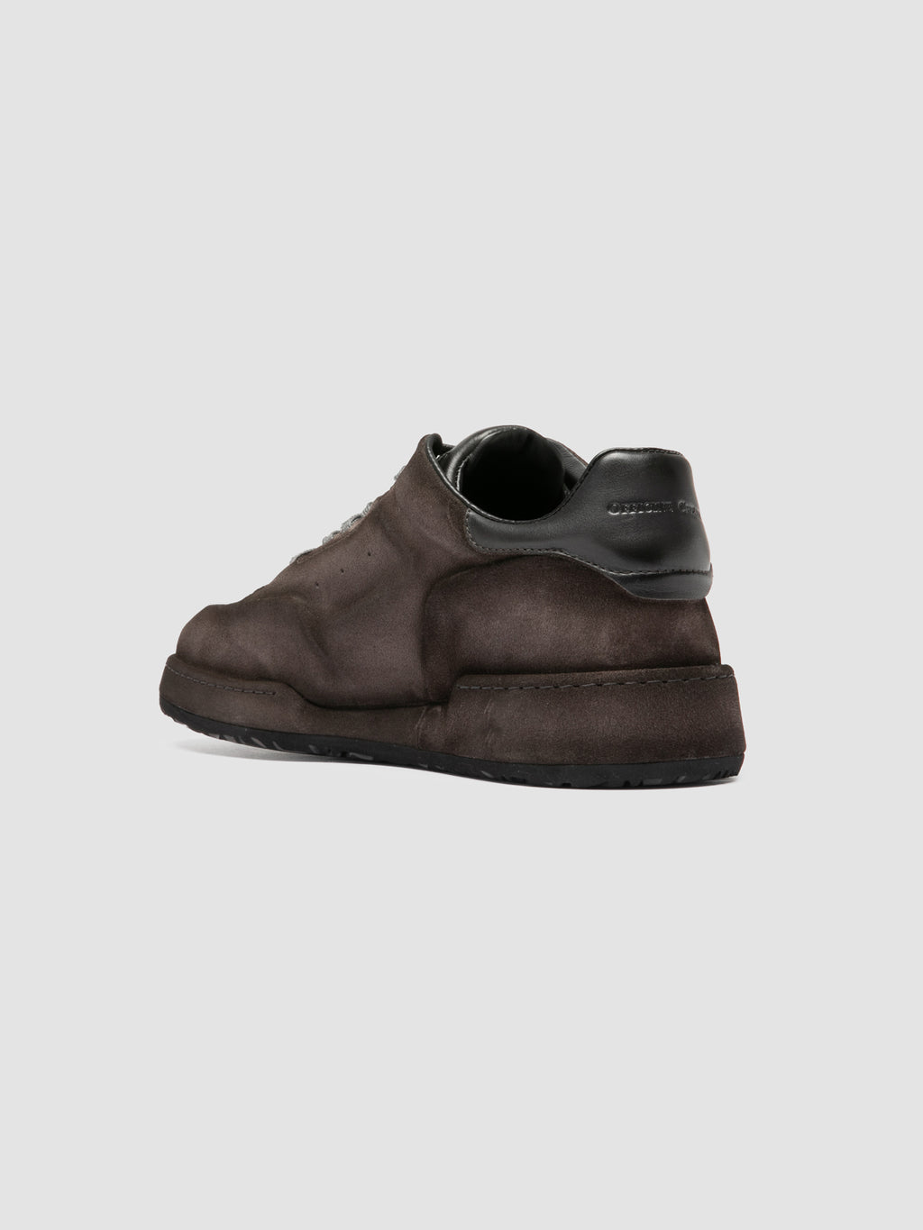 ERASER 001 - Grey Leather Low Top Sneakers