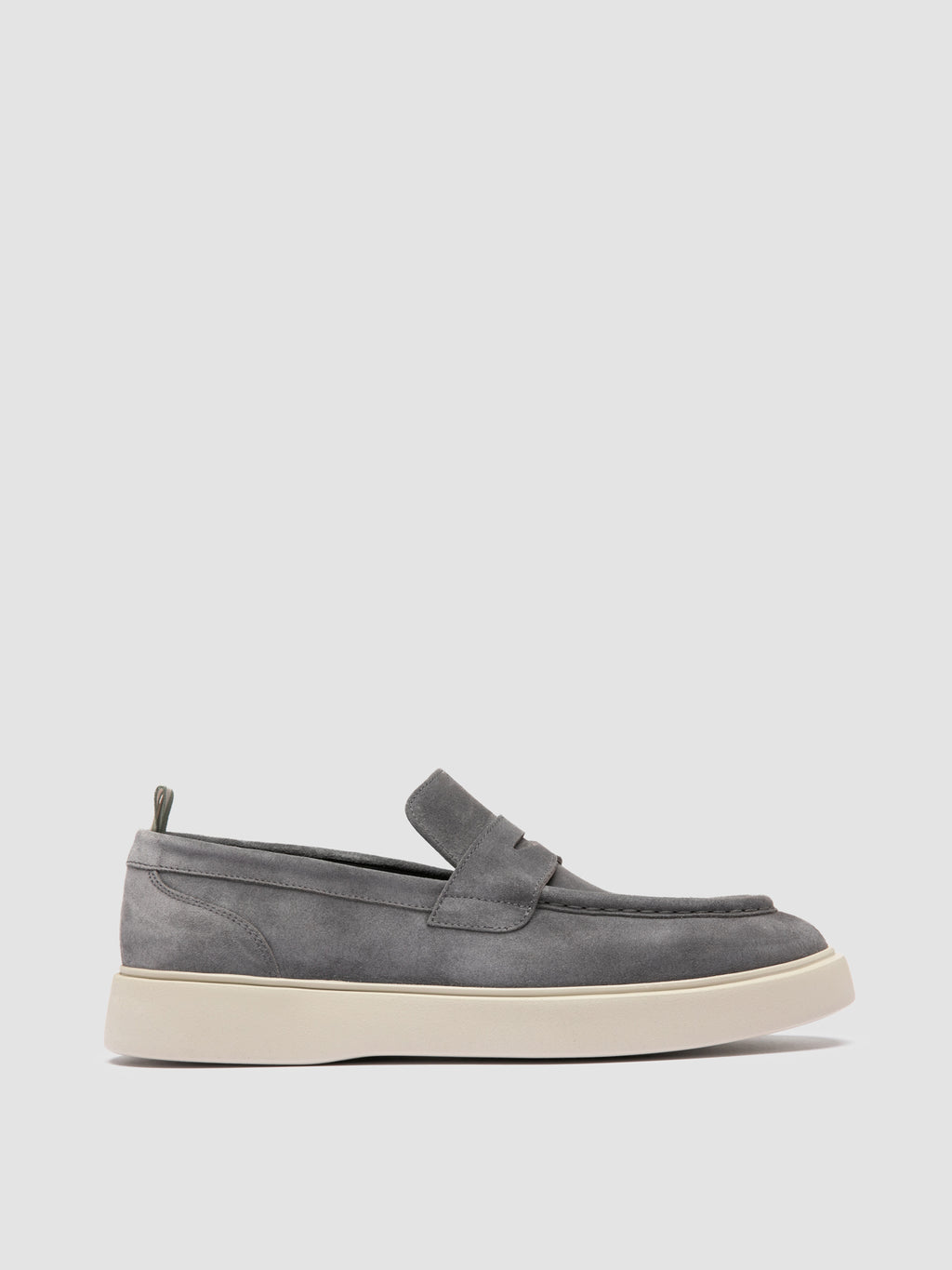 FRAME 015 - Grey Suede Penny Loafers - image OCUFRAM015LIC36G121400 - 1