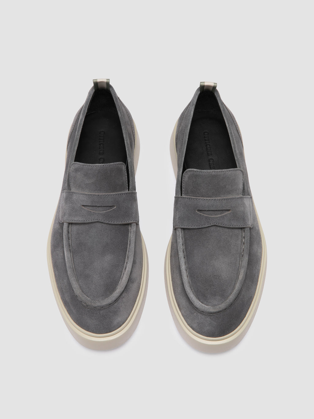 FRAME 015 - Grey Suede Penny Loafers - image OCUFRAM015LIC36G121400 - 2
