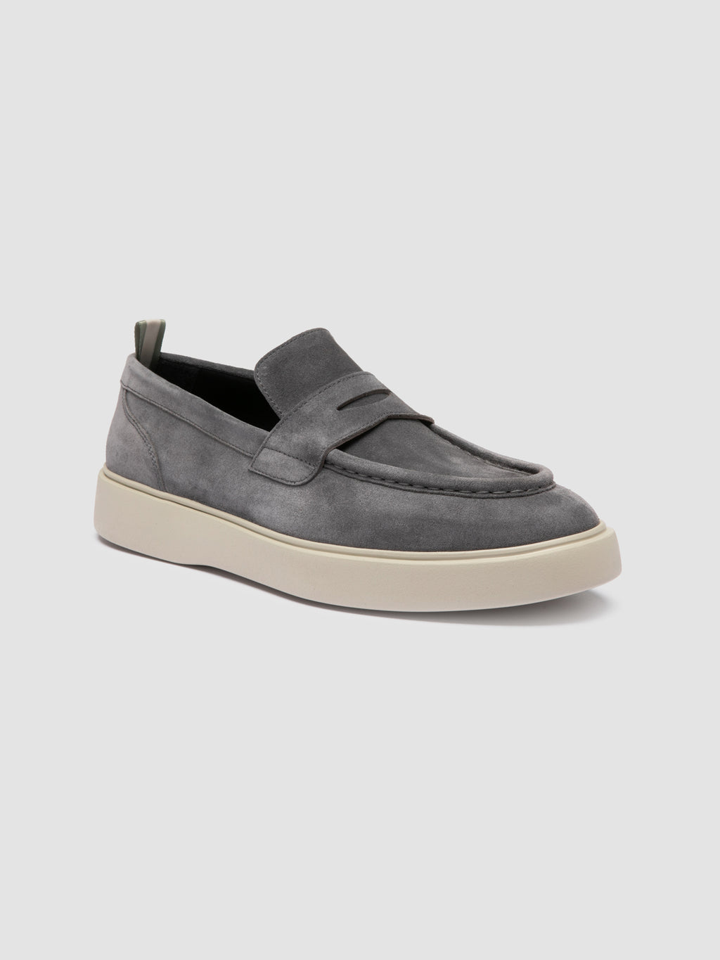 FRAME 015 - Grey Suede Penny Loafers - image OCUFRAM015LIC36G121400 - 3