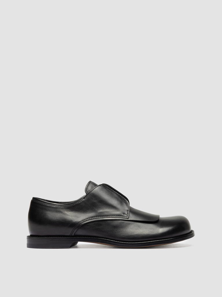 GEMSTONE 002 - Black Leather Derby Shoes