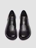 GEMSTONE 002 - Schwarze Derbyschuhe aus Leder
