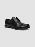 GEMSTONE 002 - Schwarze Derbyschuhe aus Leder