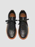 GINNASIO 001 - Black Leather Sneakers