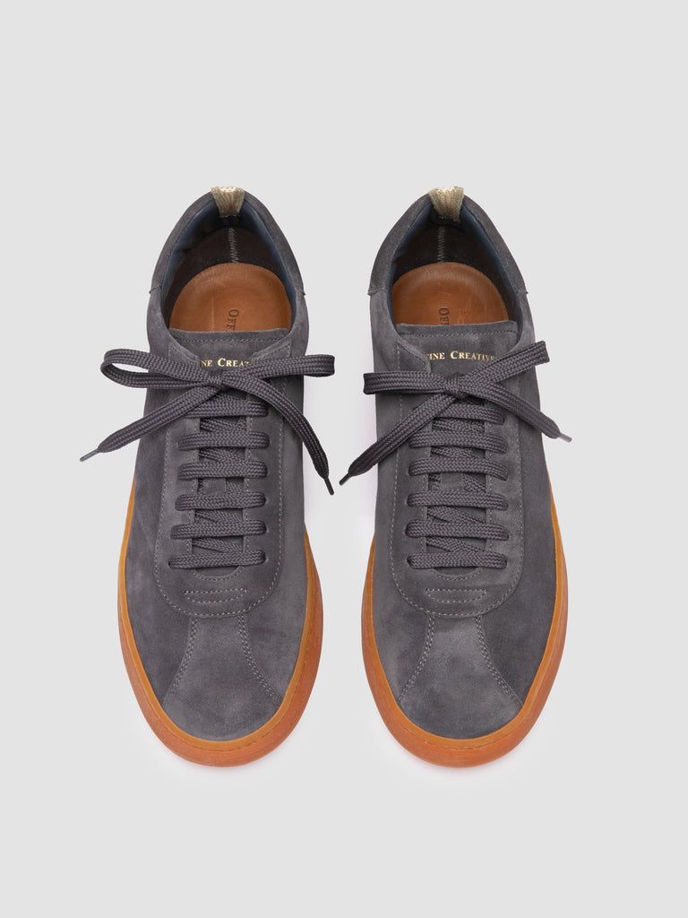GINNASIO 001 - Blaue Sneaker aus Wildleder