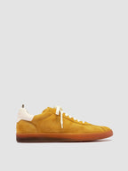 GINNASIO 001 - Gelbe Sneaker aus Leder und Wildleder