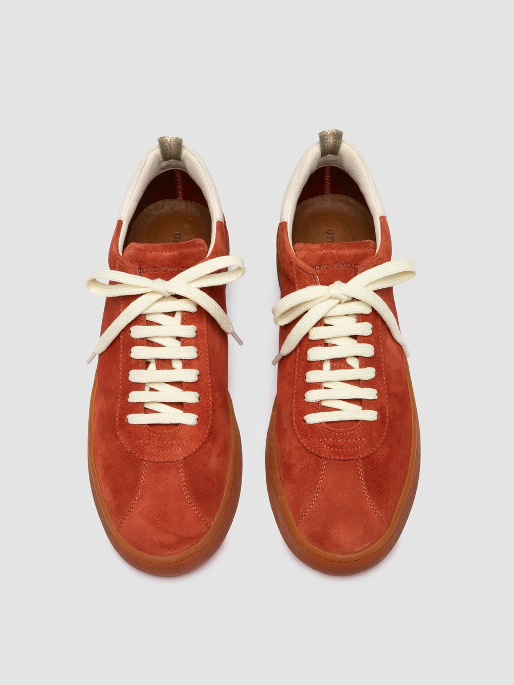 GINNASIO 001 - Rote Sneaker aus Leder und Wildleder - image OCUGINN001LC191R613450 - 2