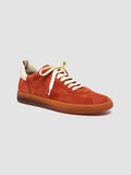 GINNASIO 001 - Rote Sneaker aus Leder und Wildleder - image OCUGINN001LC191R613450 - 3