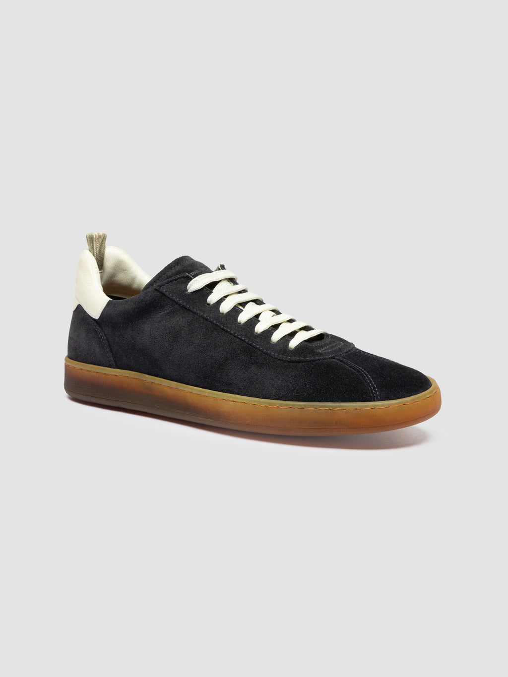 GINNASIO 001 - Blue Leather and Suede Sneakers - image OCUGINN001LC191Y562420 - 3