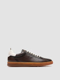 GINNASIO 003 - Brown Leather Low Top Sneakers - image OCUGINN003BUN24B548400 - 1