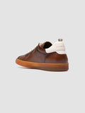 GINNASIO 003 - Braune Low-Top-Sneaker aus Leder - image OCUGINN003BUN24B549400 - 4