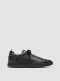 GINNASIO 003 - Black Leather Low Top Sneakers
