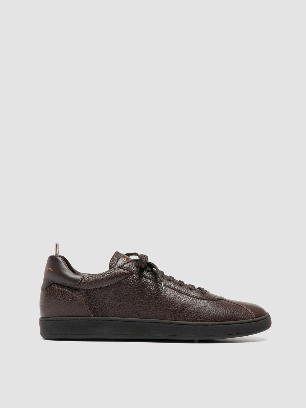 GINNASIO 003 - Brown Leather Low Top Sneakers - image OCUGINN003CER42D566400 - 1
