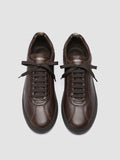 GINNASIO 003 - Brown Leather Low Top Sneakers - image OCUGINN003CER42D566400 - 2