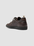 GINNASIO 003 - Brown Leather Low Top Sneakers - image OCUGINN003CER42D566400 - 4