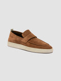 HERBIE 001 - Brown Suede Penny Loafers - image OCUHERB001LIC62N127400 - 3