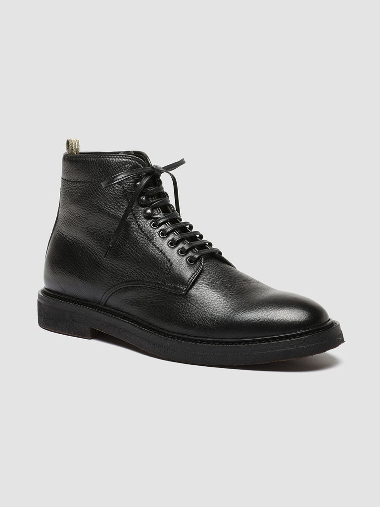 HOPKINS FLEXI 203 - Black Leather Lace-up Boots Officine Creative - 3