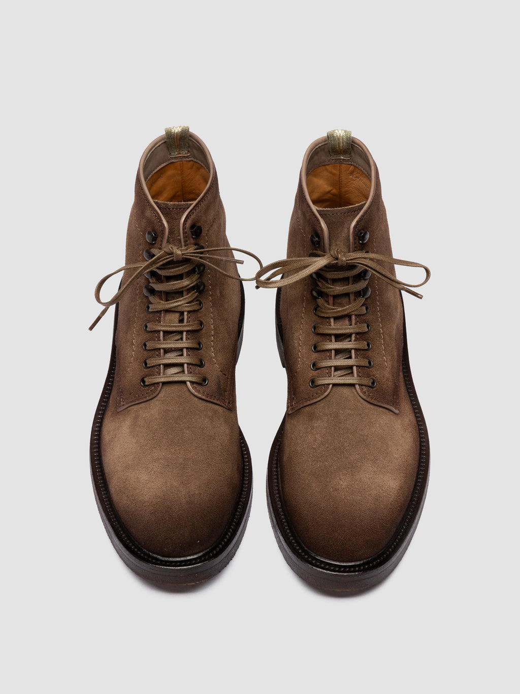 HOPKINS FLEXI 203 - Taupe Suede Lace-up Boots