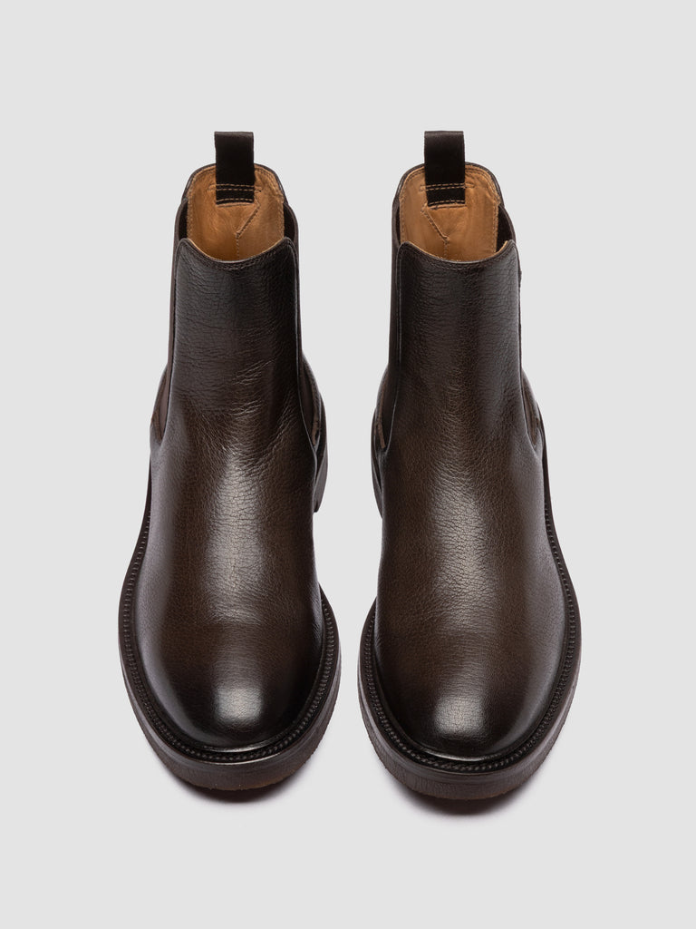 HOPKINS FLEXI 204 - Braune Chelsea-Stiefel aus Leder