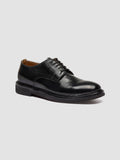 HOPKINS FLEXI 208 - Black Leather Derby Shoes
