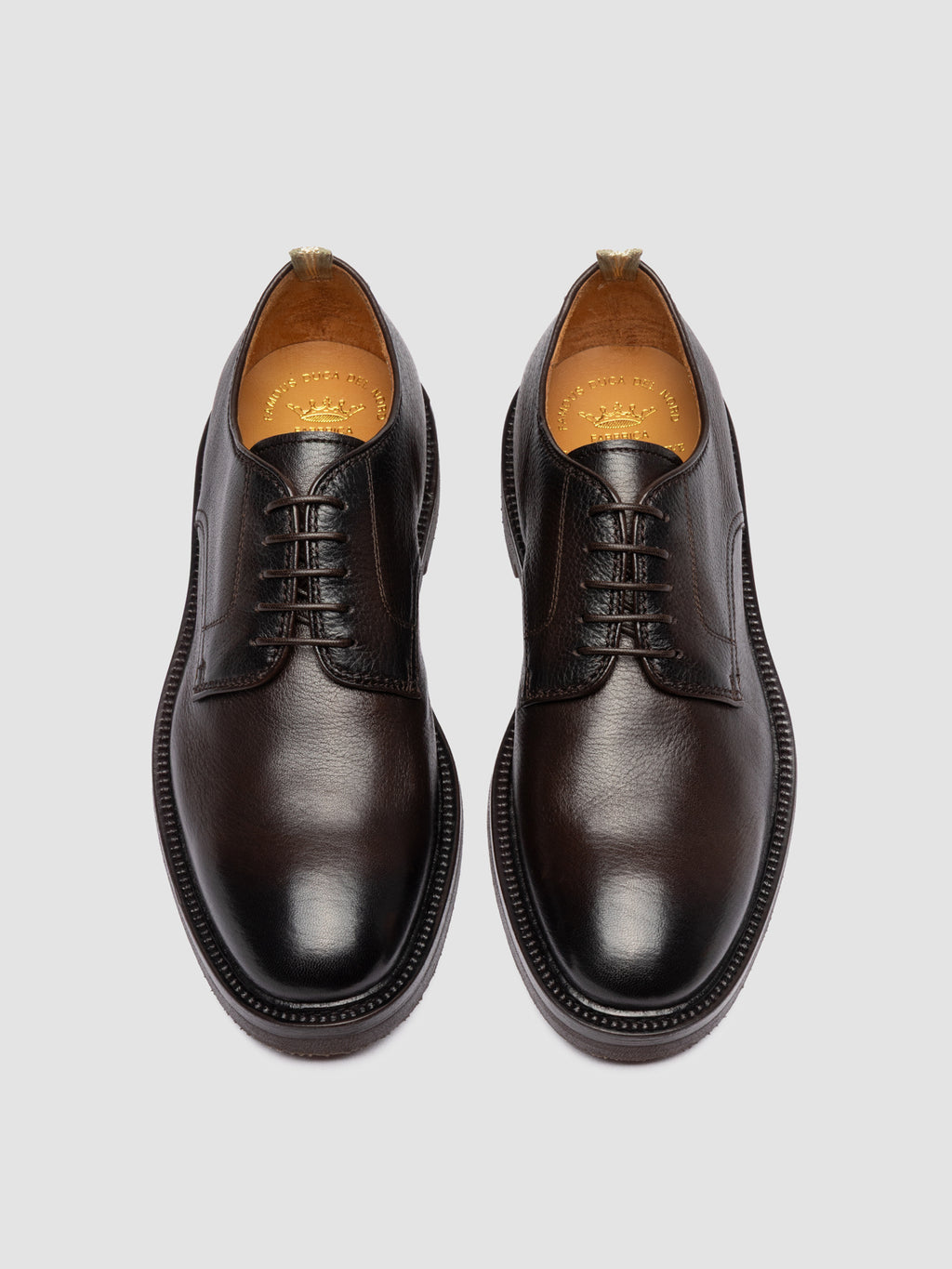 HOPKINS FLEXI 208 - Brown Leather Derby Shoes