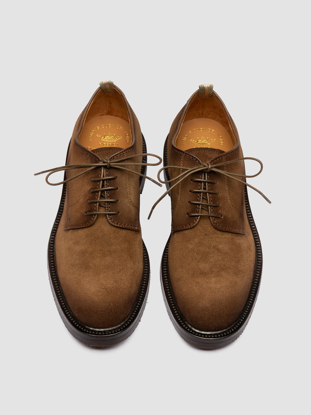 HOPKINS FLEXI 208 - Brown Suede Derby Shoes