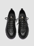ITINERE 001 - Black Leather Low Top Sneakers
