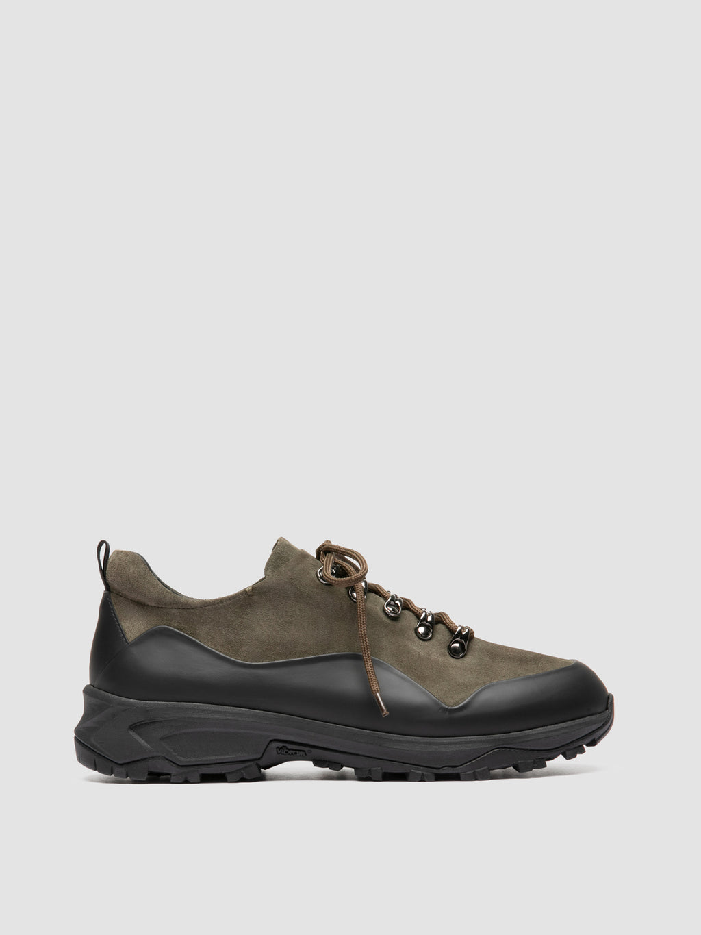 ITINERE 001 - Grüne Low-Top-Sneaker aus Leder - image OCUITIN001PROO23210400 - 1