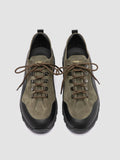 ITINERE 001 - Grüne Low-Top-Sneaker aus Leder - image OCUITIN001PROO23210400 - 3