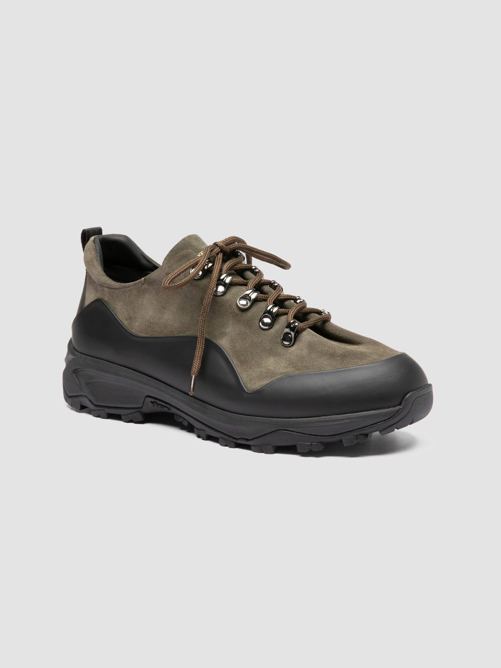 ITINERE 001 - Grüne Low-Top-Sneaker aus Leder - image OCUITIN001PROO23210400 - 4