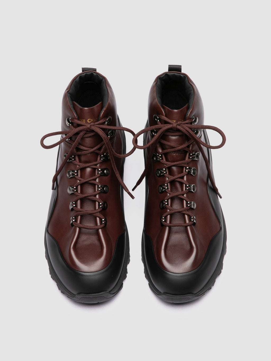 ITINERE 002 - Braune Schnürstiefel aus Leder - image OCUITIN002PROO1F273400 - 3
