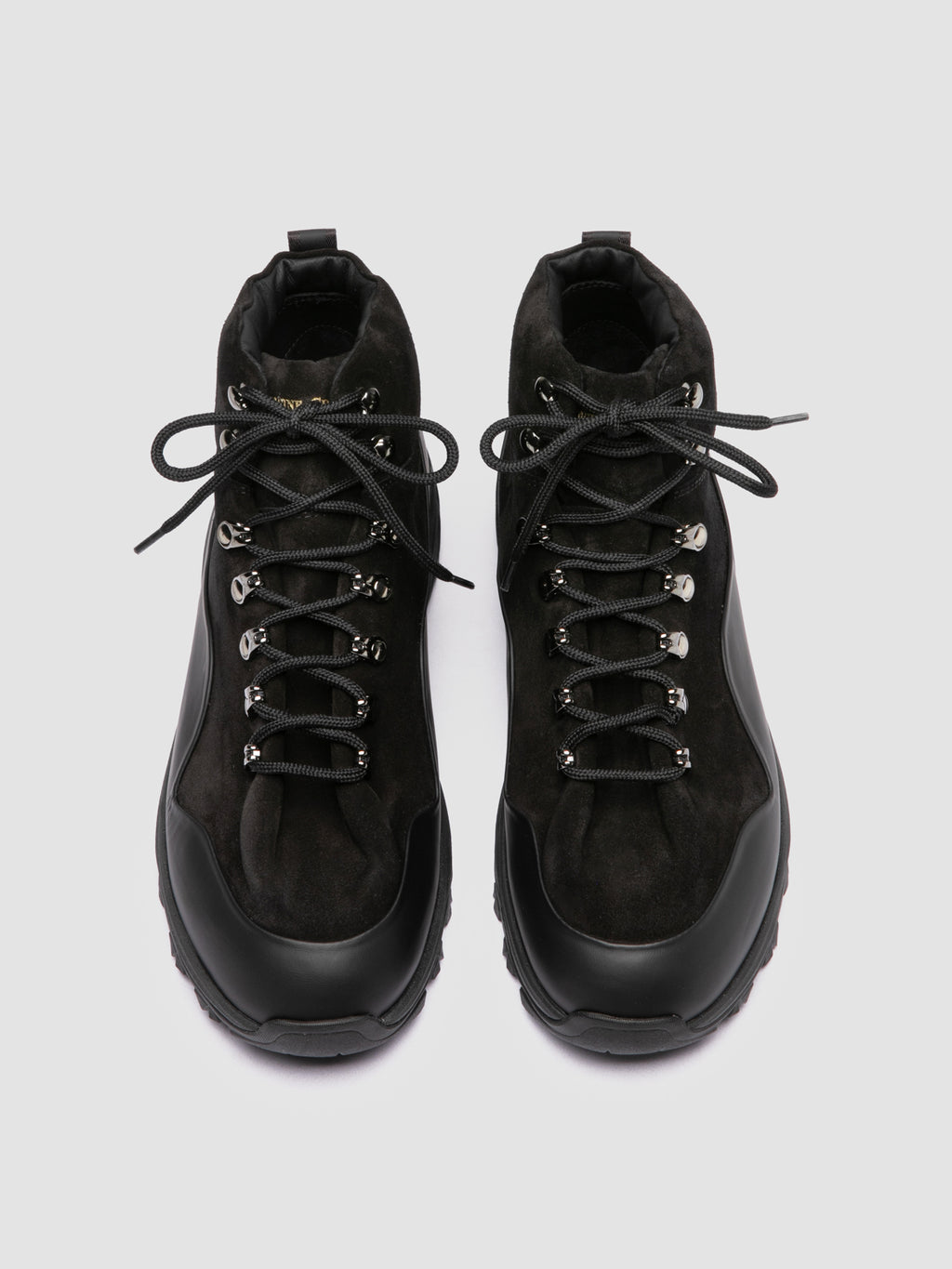 ITINERE 002 - Black Leather Lace Up Boots