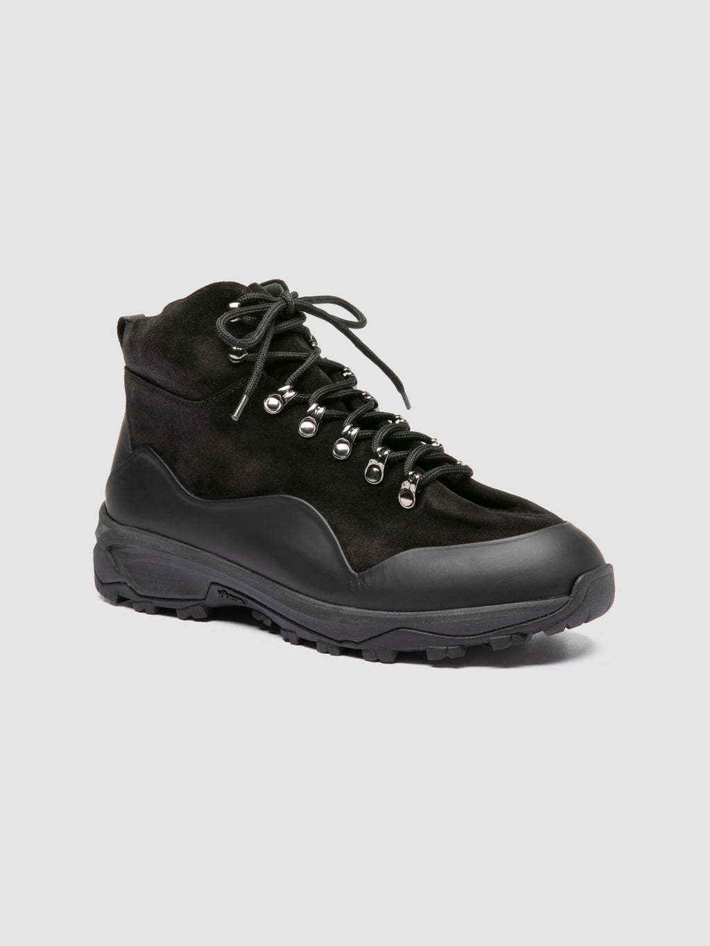 ITINERE 002 - Black Leather Lace Up Boots