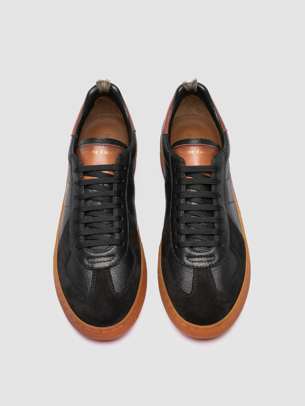 MILITIA 001 - Black Leather Sneakers