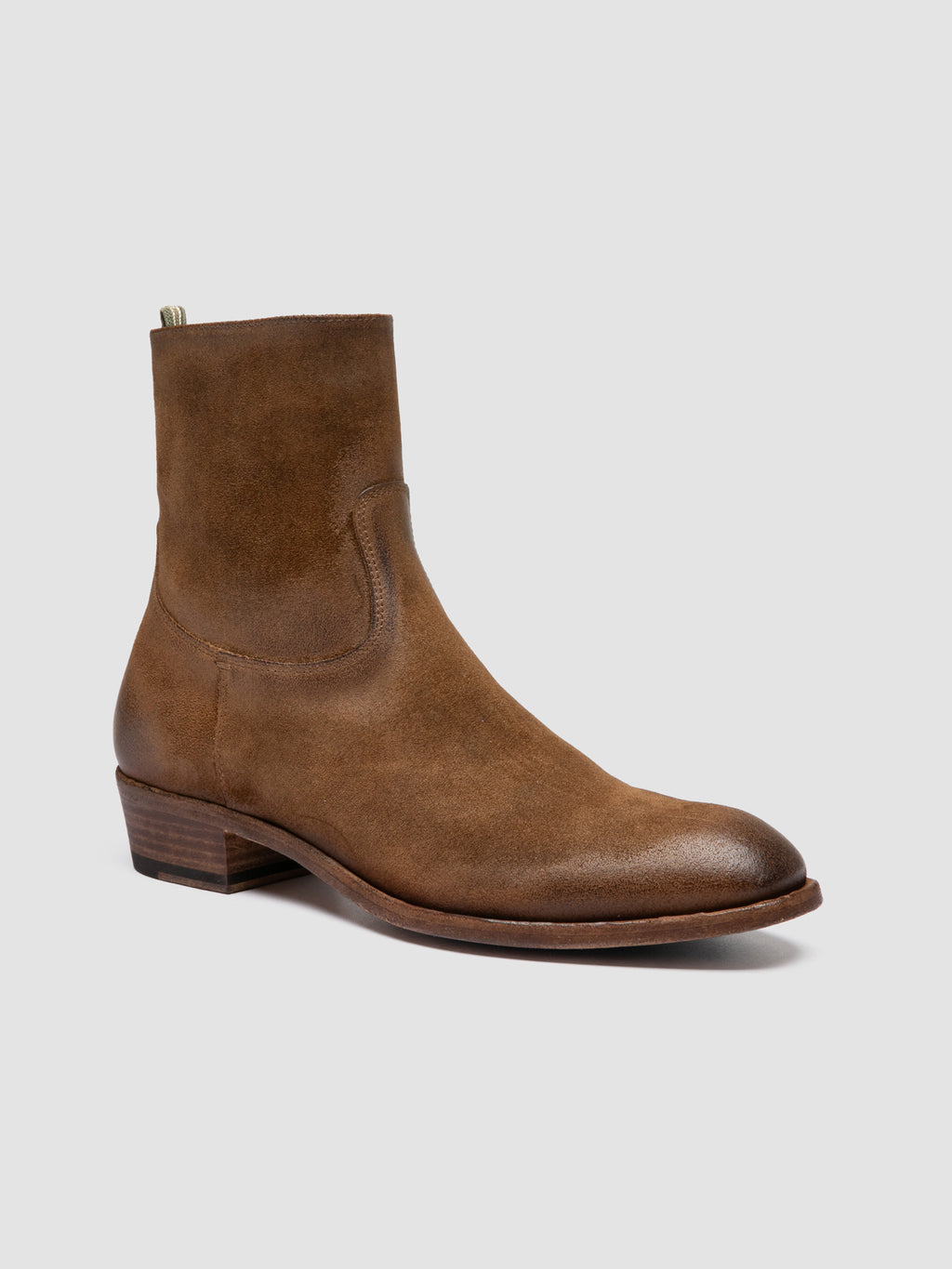MONEGAL 002 - Brown Suede Zip boots