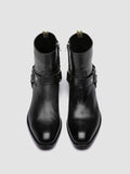 MONEGAL 004 - Black Leather Zipped Boots