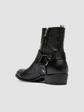 MONEGAL 004 - Black Leather Zipped Boots