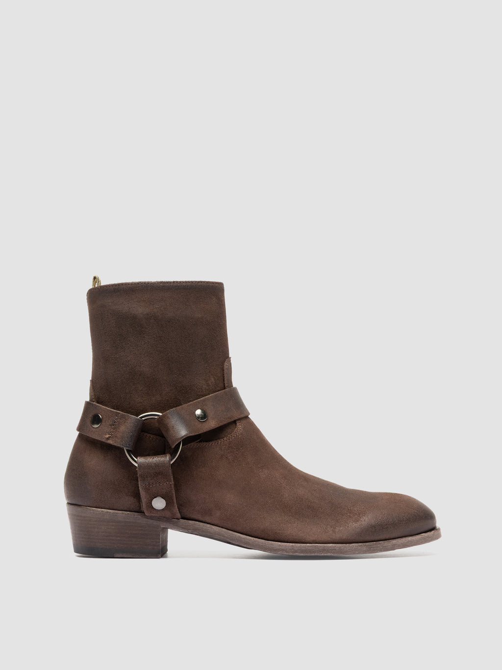 MONEGAL 004 - Braune Wildlederstiefel mit Reißverschluss